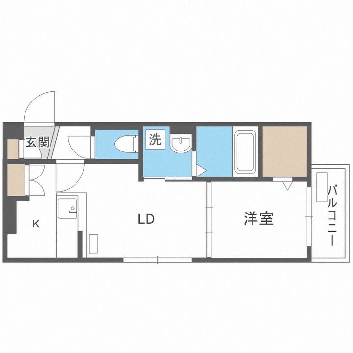 北海道札幌市手稲区前田一条10丁目(マンション)の賃貸物件の間取り