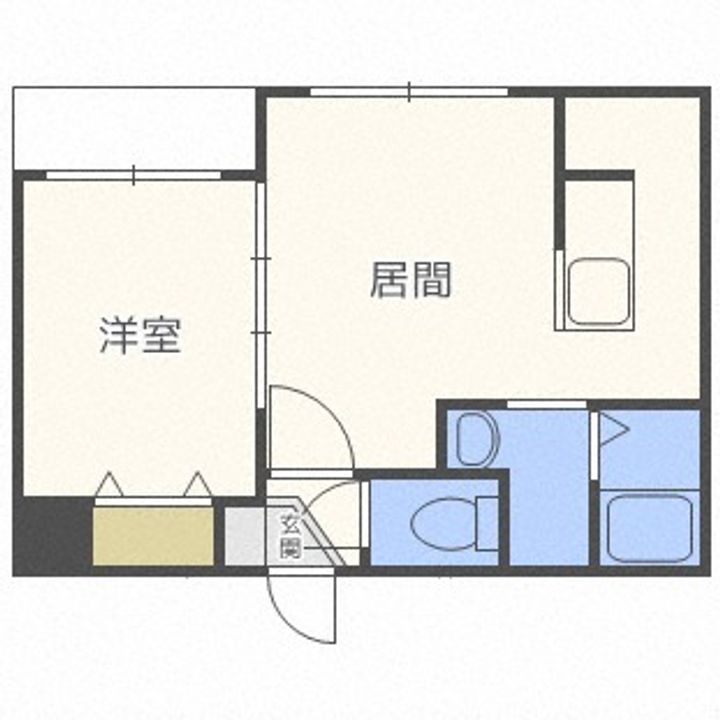 北海道札幌市豊平区豊平六条10丁目(マンション)の賃貸物件103の間取り