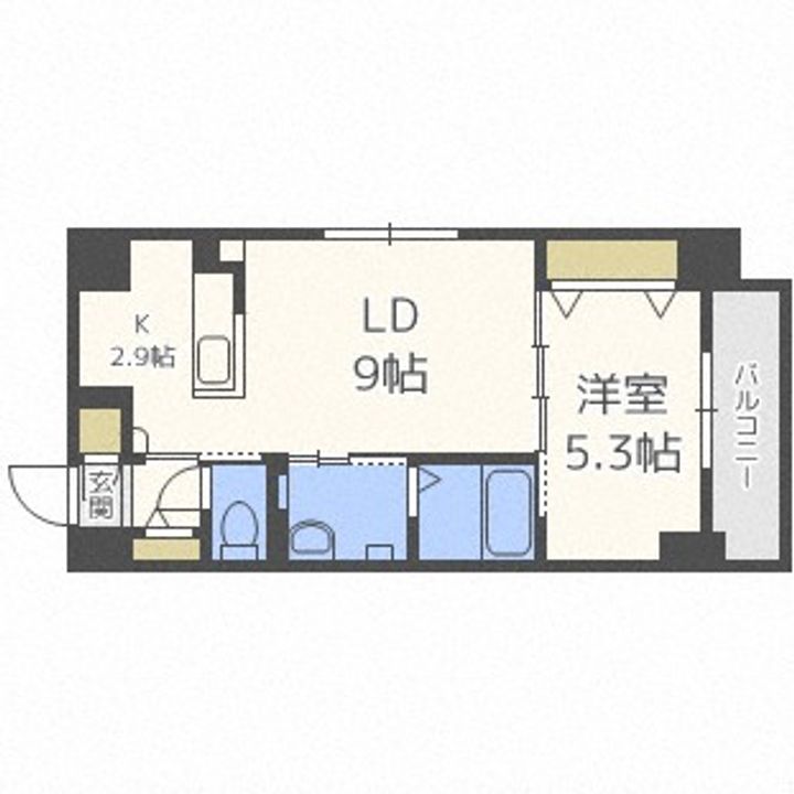 YU−COURT 大通西13(ユーコート大通西13)の間取り