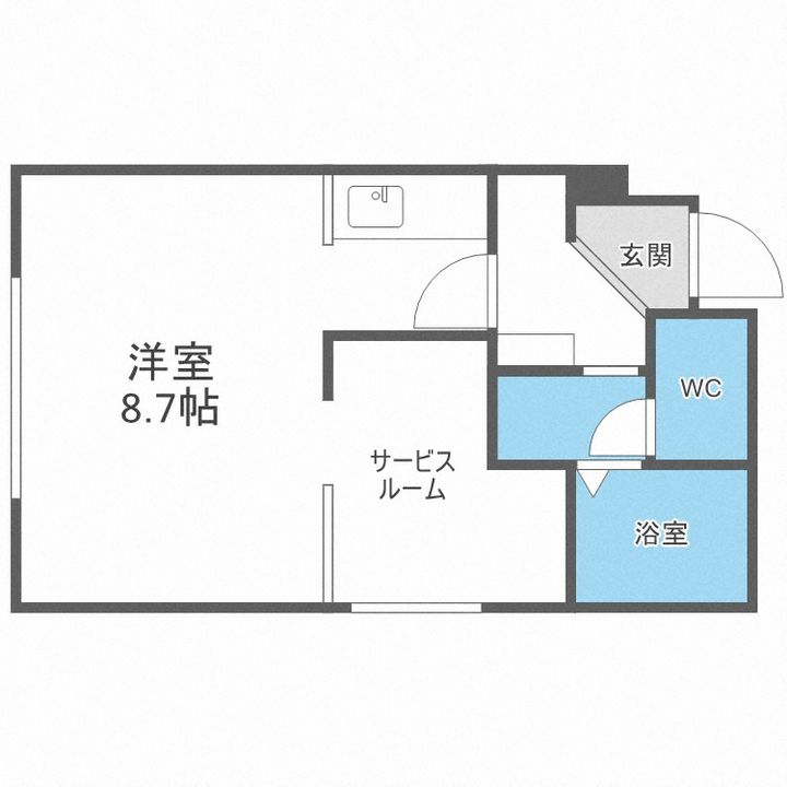 北海道札幌市西区琴似一条7丁目(マンション)の賃貸物件401の間取り