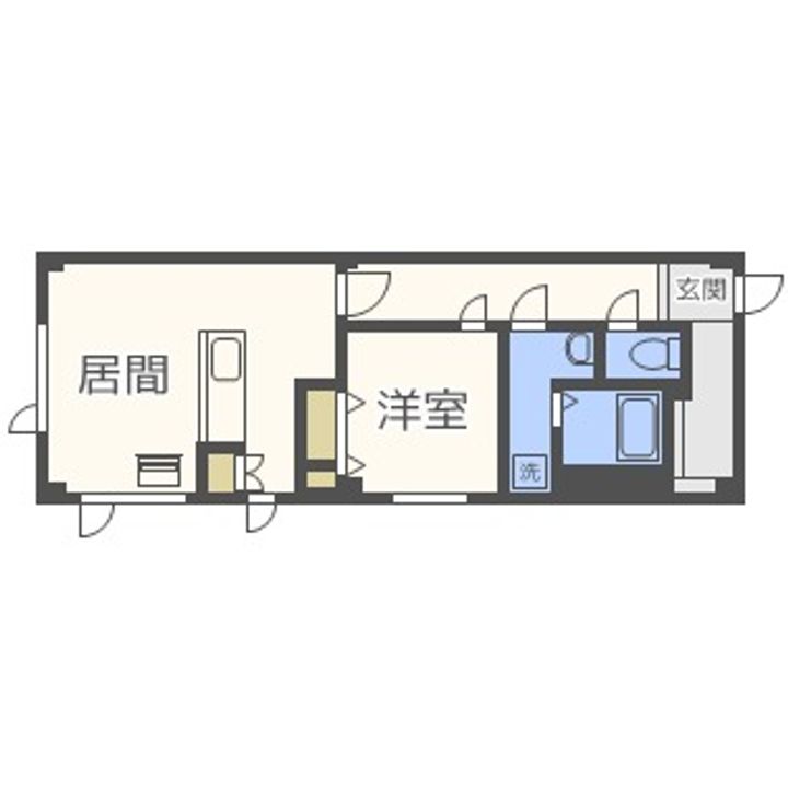 北海道札幌市北区新琴似十二条1丁目(マンション)の賃貸物件の間取り