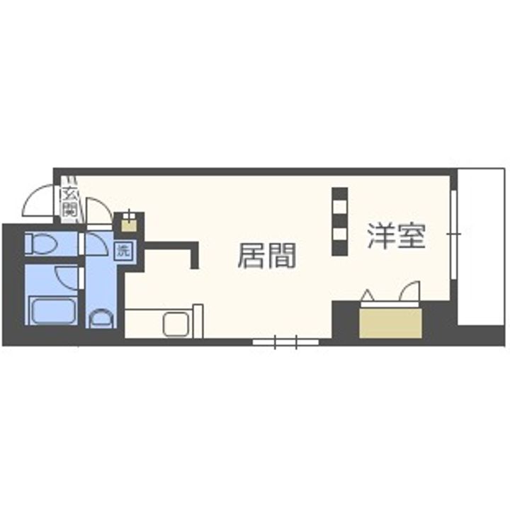 北海道札幌市中央区南三条東3丁目(マンション)の賃貸物件の間取り
