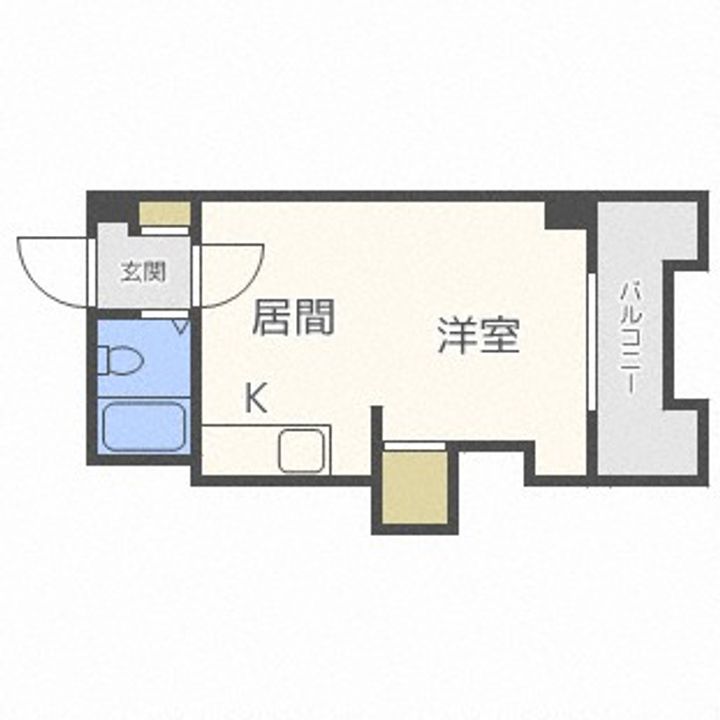 北海道札幌市北区北十八条西4丁目(マンション)の賃貸物件307の間取り