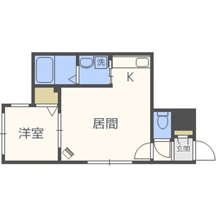 北海道札幌市手稲区曙二条1丁目(マンション)の賃貸物件301の間取り