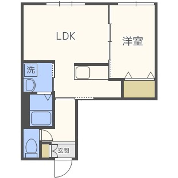 北海道札幌市手稲区前田一条10丁目(マンション)の賃貸物件110の間取り