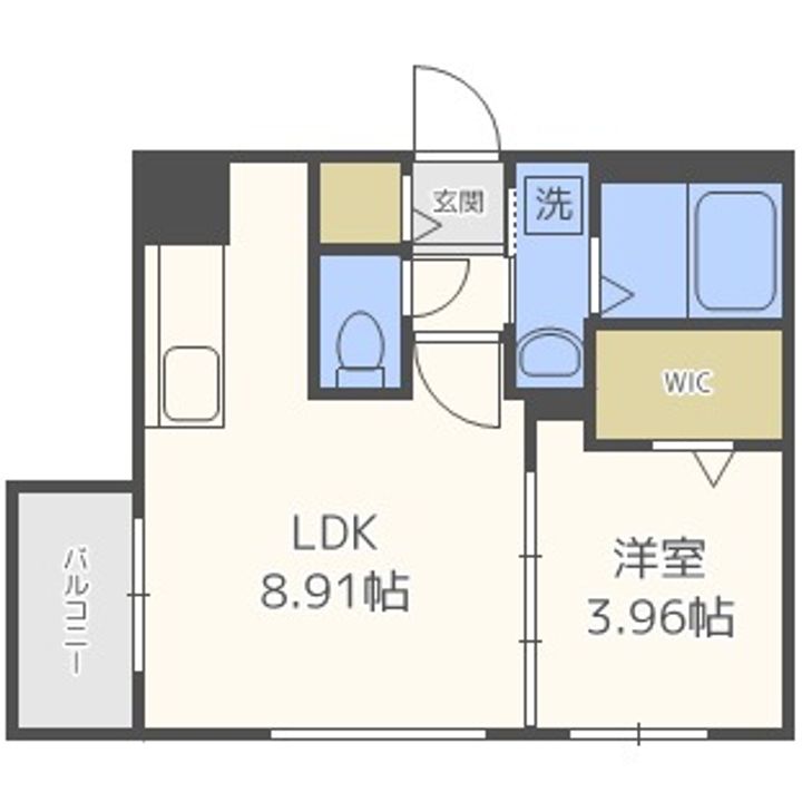 北海道札幌市中央区宮の森三条5丁目(マンション)の賃貸物件403の間取り