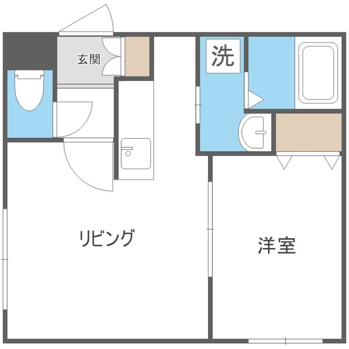 北海道札幌市白石区本通13丁目南(マンション)の賃貸物件102の間取り