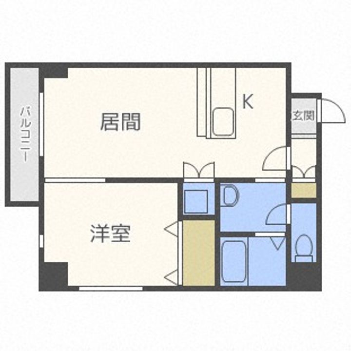 北海道札幌市北区北二十三条西8丁目(マンション)の賃貸物件303の間取り