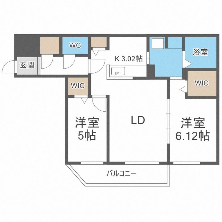 コローレ南9条301の間取り