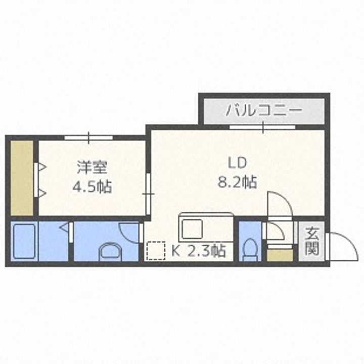 マピエス元町401の間取り