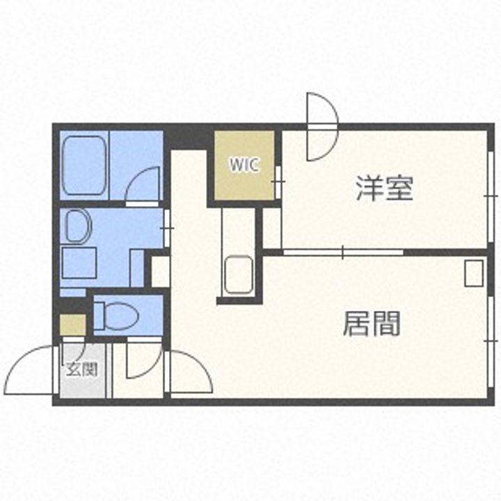 北海道札幌市手稲区前田一条10丁目(マンション)の賃貸物件405の間取り