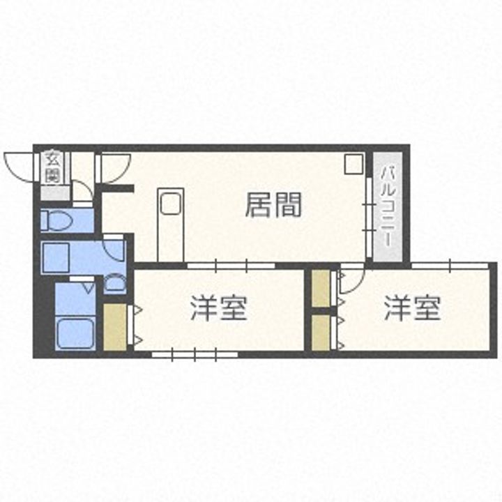 ウエストヴィレッジ203の間取り