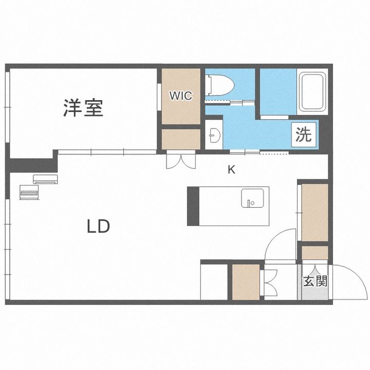 北海道札幌市東区北十七条東3丁目(マンション)の賃貸物件109の間取り