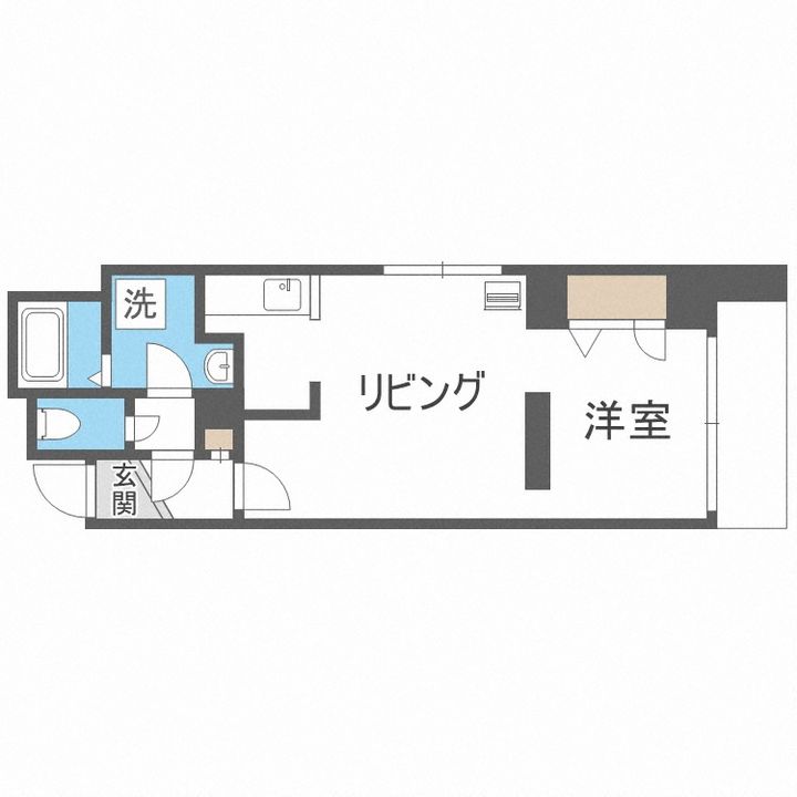 北海道札幌市中央区南三条東3丁目(マンション)の賃貸物件の間取り