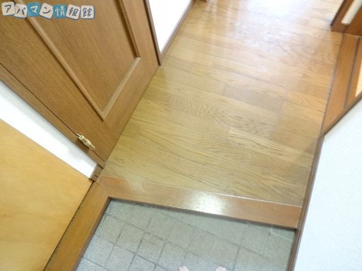 ハイツ己致子205の玄関