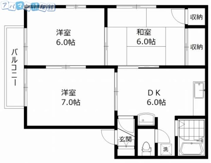 リバーサイドヒルズBの間取り