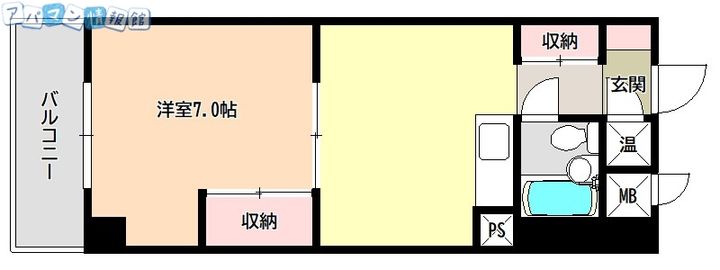 コープ野村万代311の間取り