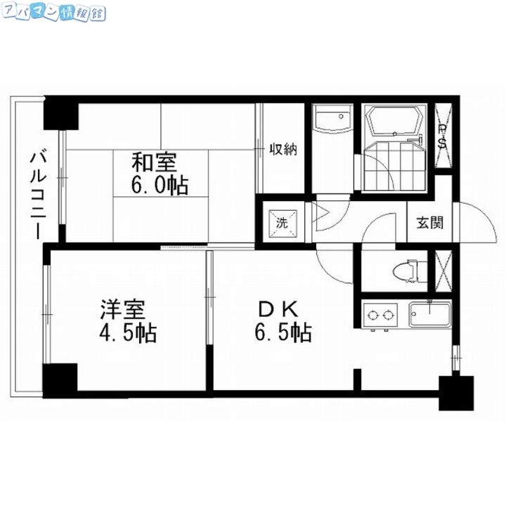 ダイアパレス本町第2の間取り