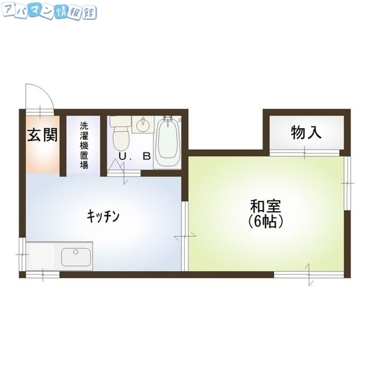 コーポわらべA-201の間取り