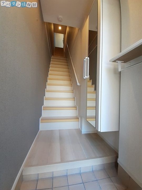 ウェルシィ万代の玄関