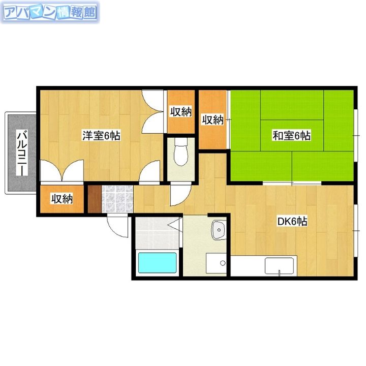 青山ニューヴィレッジIの間取り