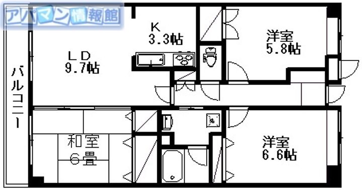 オーパス新潟の間取り