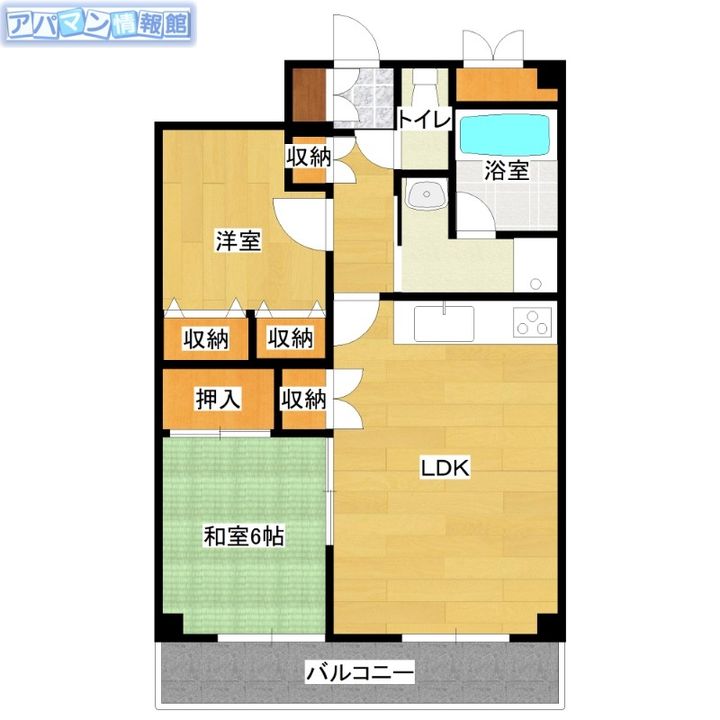ヒルトップ上山303の間取り