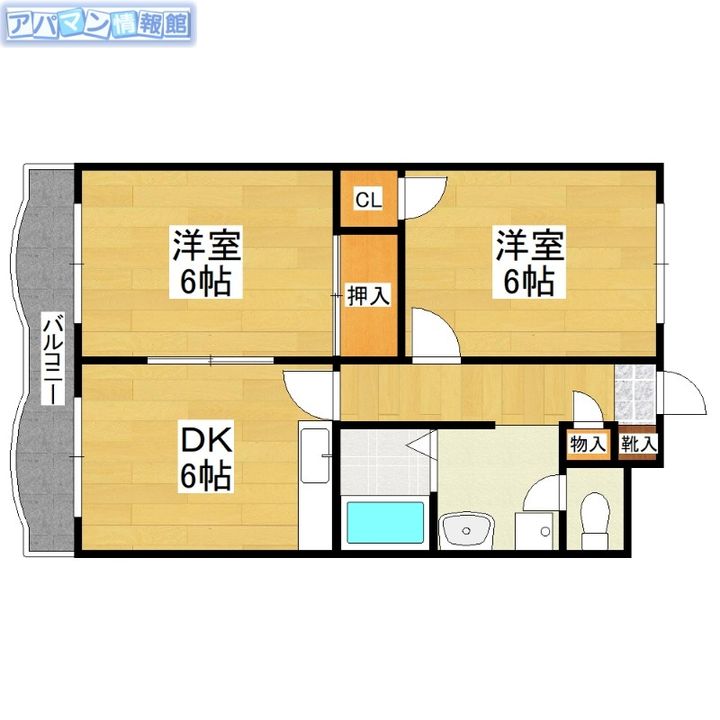 ラフォーレⅠ205の間取り