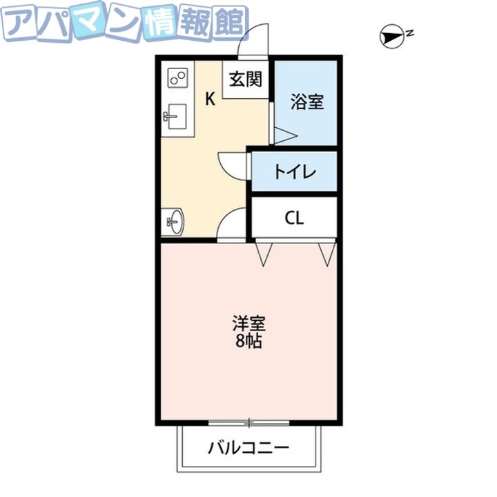 コモンズ朝日103の間取り