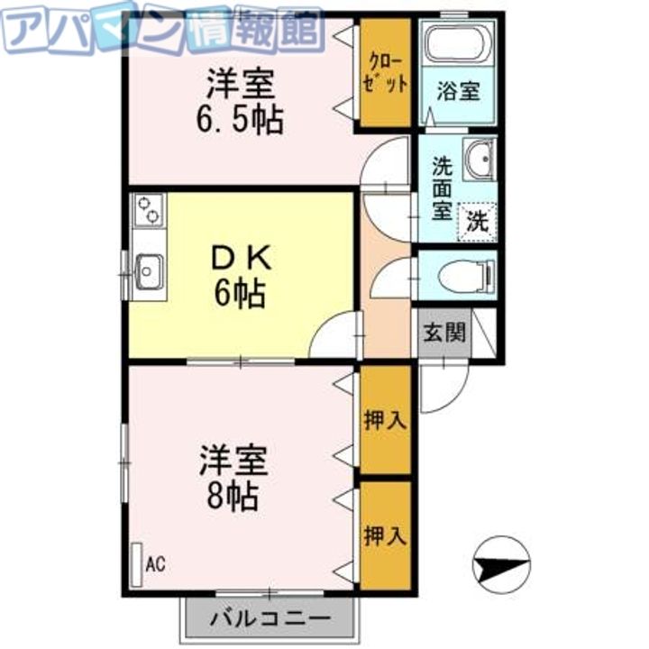 パティオスⅡBの間取り