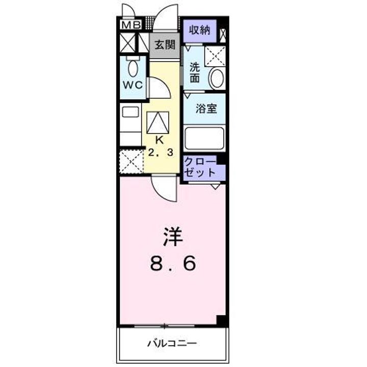 フレッシュリーⅠ105の間取り
