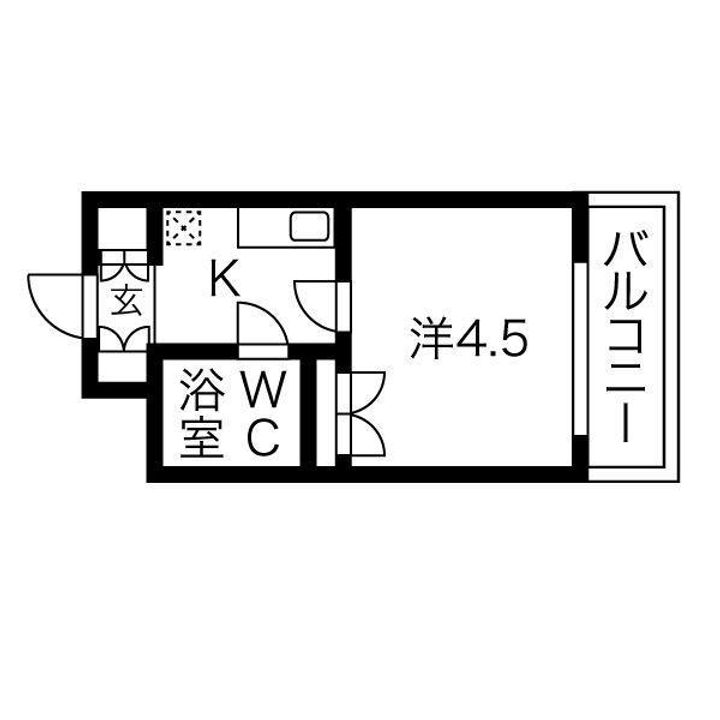 ヴィラ田辺2号館309の間取り