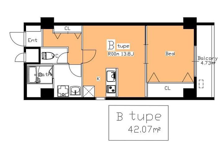 キンブリッジ壬生西院駅前の間取り