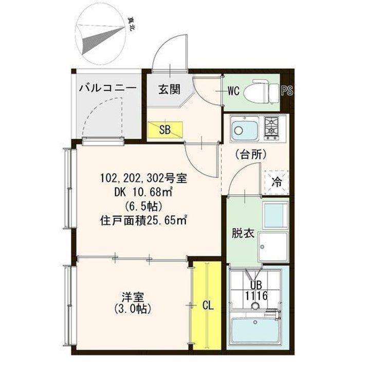 Y&C伏見の間取り