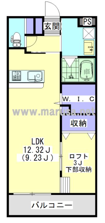 スカイコート下川東の間取り