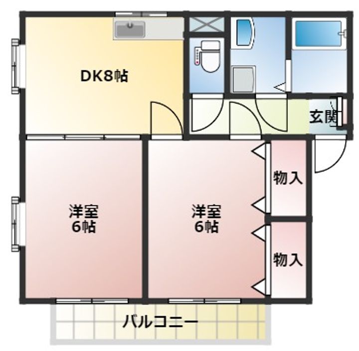 ドミール本郷Bの間取り