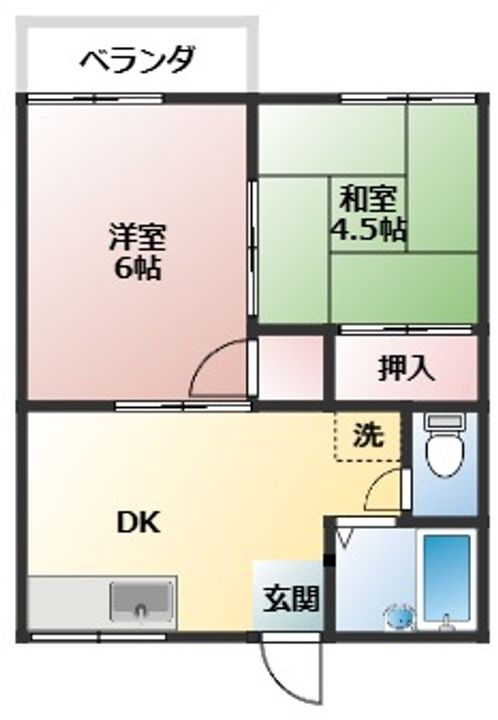 コーポラスTSUKASAの間取り