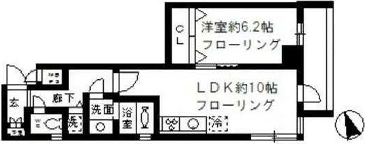 東京都台東区松が谷4丁目(マンション)の賃貸物件の間取り