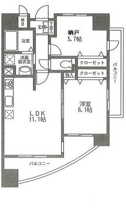 エスペランサ Ⅱの間取り