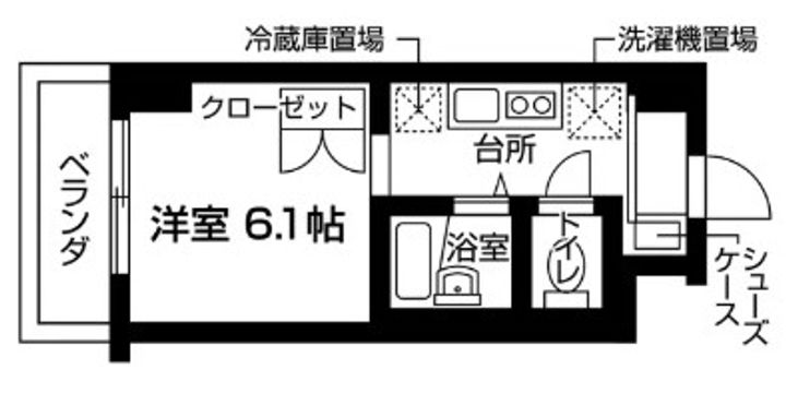 東京都台東区東上野1丁目(マンション)の賃貸物件の間取り
