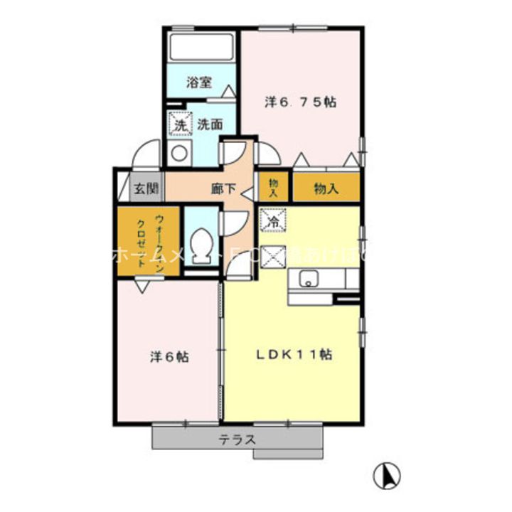 リビングタウン下地Ⅱ Dの間取り