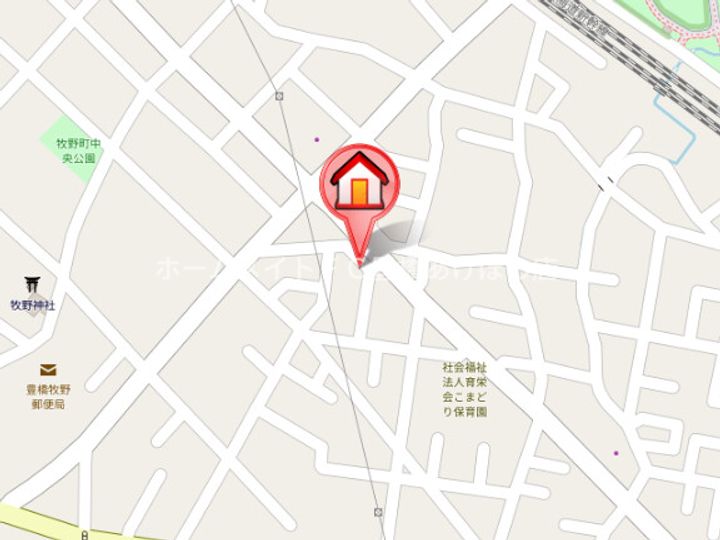 アンソレイユ北原Ⅱの地図