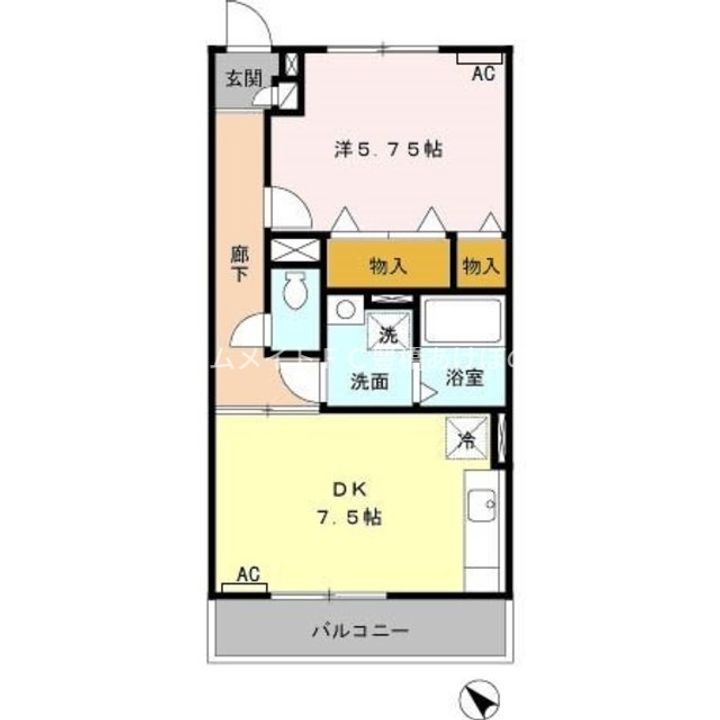 Blanc Village Bの間取り