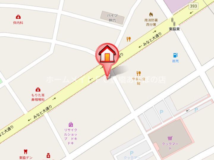 クラリスBの地図