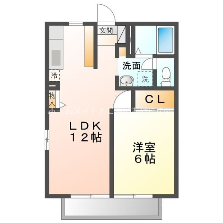 リバーサイド向山の間取り