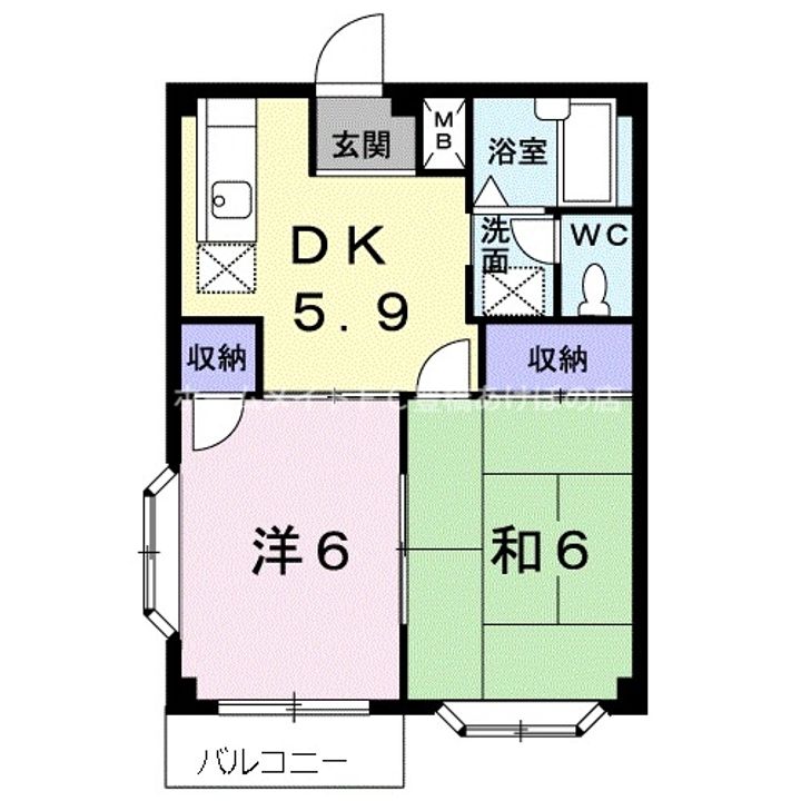 エルディムT.K赤石の間取り