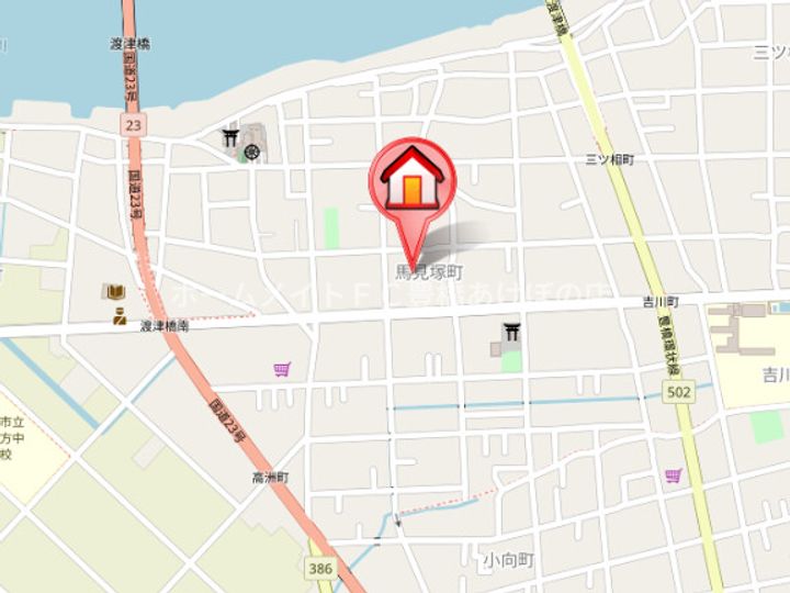 カーサ・アンダンテの地図