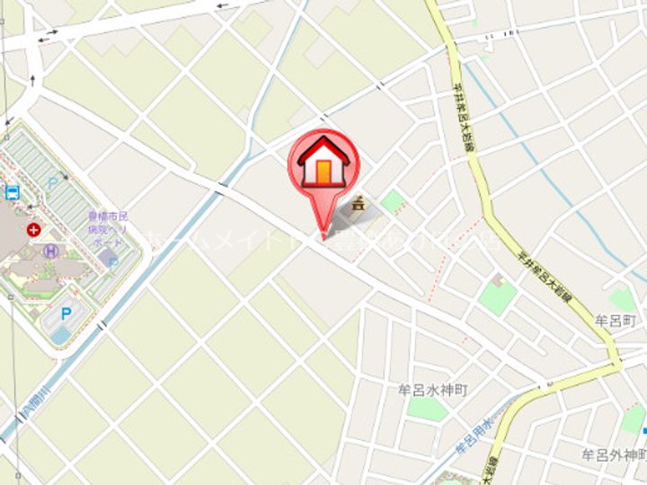 カーサフィオーレDの地図