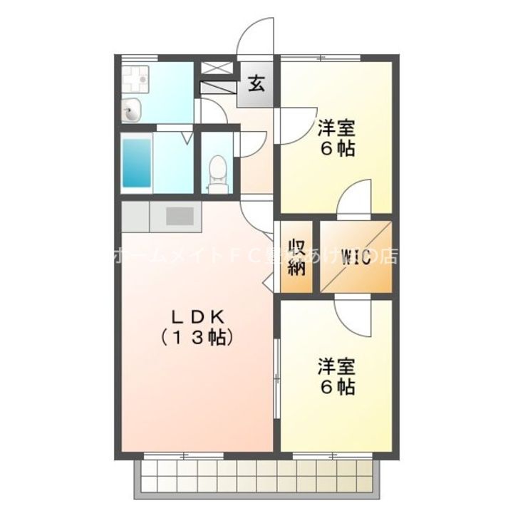 アリスト・ヴィラK A棟の間取り