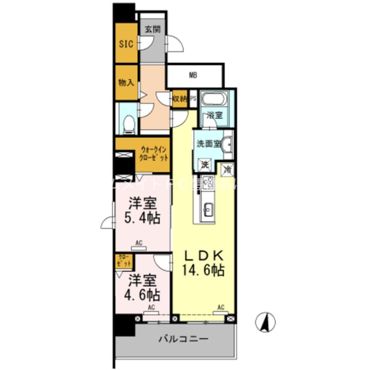 セントラルレジデンスの間取り